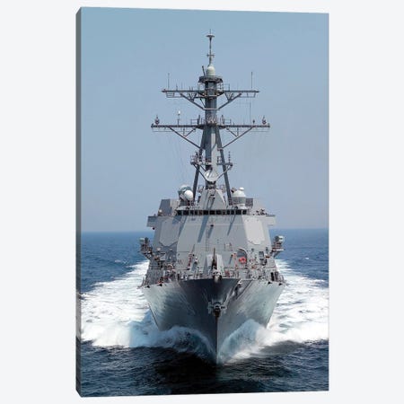 The Pre-Commissioning Unit Guided Missile Destroyer USS Forrest Sherman Canvas Print #TRK969} by Stocktrek Images Canvas Artwork