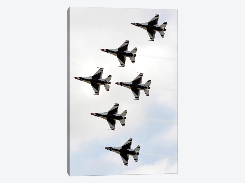 The Thunderbirds Form A 6-Ship Delta Formation by Stocktrek Images 1-piece Canvas Artwork
