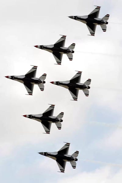 Stocktrek Images: The Thunderbirds Form A 6-Ship Delta Formation by Stocktrek Images