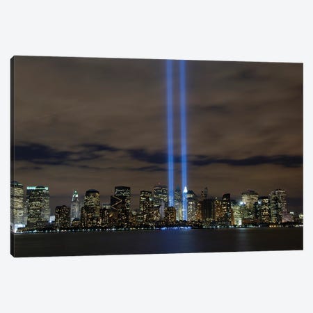 The Tribute In Light Memorial, NYC II Canvas Print #TRK976} by Stocktrek Images Canvas Art