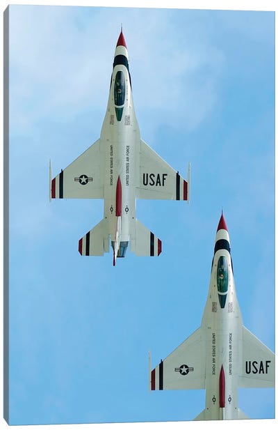 The United States Air Force Demonstration Team Thunderbirds I Canvas Art Print - Military Art