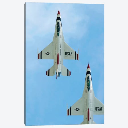 The United States Air Force Demonstration Team Thunderbirds I Canvas Print #TRK977} by Stocktrek Images Canvas Wall Art