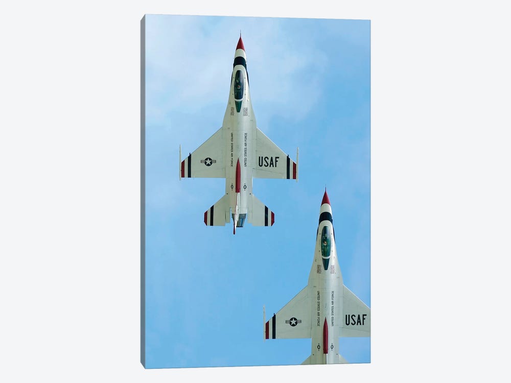 The United States Air Force Demonstration Team Thunderbirds I by Stocktrek Images 1-piece Canvas Print