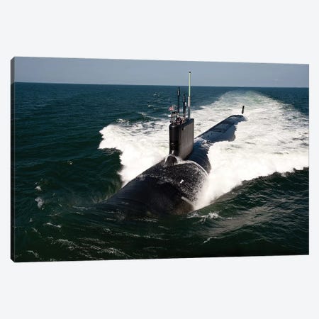 The Virginia-Class Attack Submarine USS California Canvas Print #TRK986} by Stocktrek Images Canvas Art Print