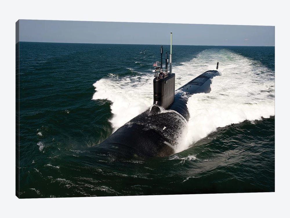 The Virginia-Class Attack Submarine USS California by Stocktrek Images 1-piece Canvas Art Print