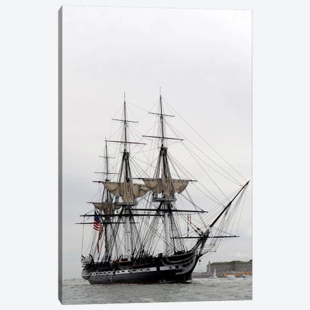 The World's Oldest Commissioned Warship, USS Constitution Canvas Print #TRK988} by Stocktrek Images Canvas Artwork