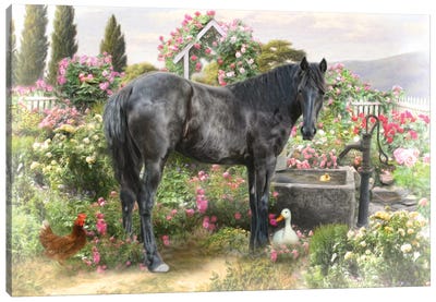 The Rose Garden Canvas Art Print - Trudi Simmonds