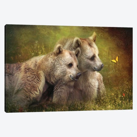 Bear Hugs Canvas Print #TRO10} by Trudi Simmonds Canvas Art Print