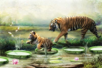 Tiger Lillies by Trudi Simmonds canvas print