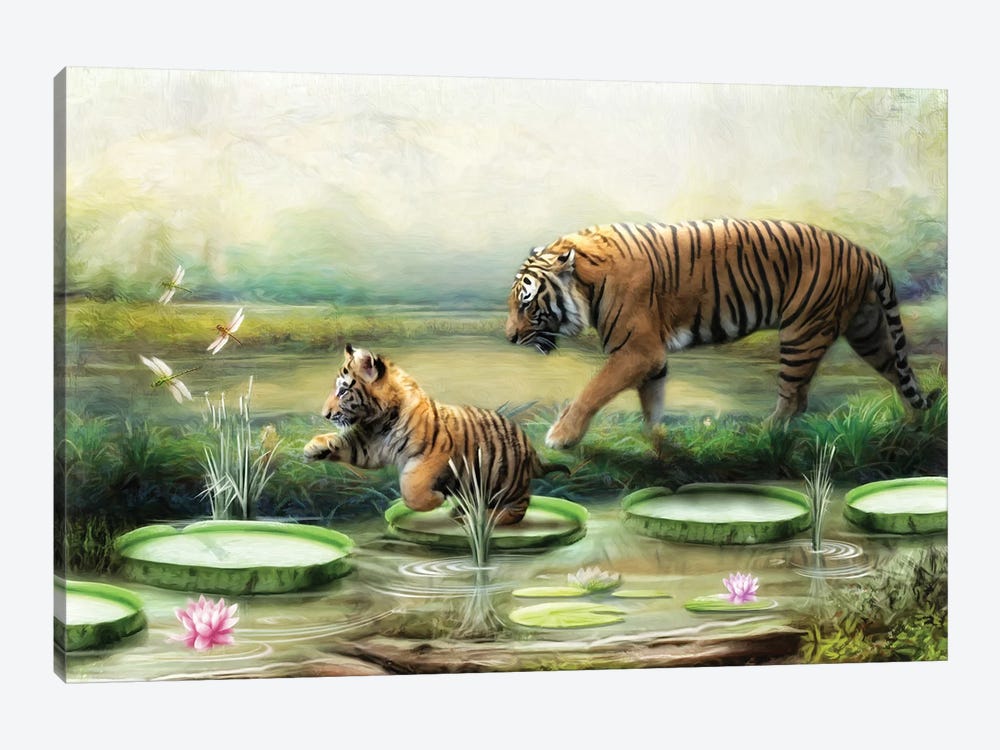 Tiger Lillies by Trudi Simmonds 1-piece Canvas Art