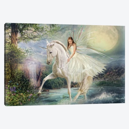 Unicorn Magic Canvas Print #TRO114} by Trudi Simmonds Art Print