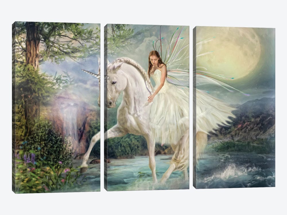 Unicorn Magic by Trudi Simmonds 3-piece Canvas Print