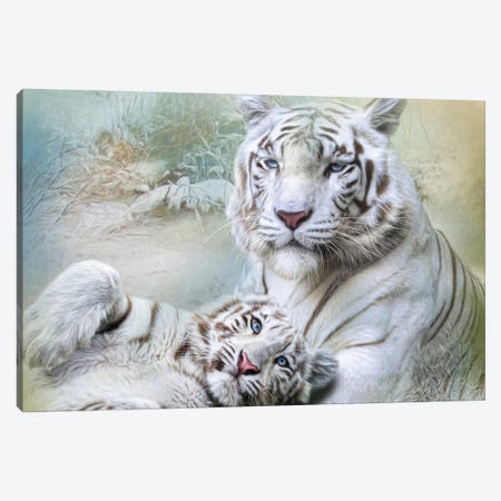 White Tiger Canvas Print #TRO117} by Trudi Simmonds Canvas Art Print