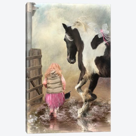 Princess Puddles And Sir Stamp A Lot Canvas Print #TRO123} by Trudi Simmonds Canvas Print