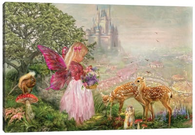 The Fairy Garden Canvas Art Print - Trudi Simmonds