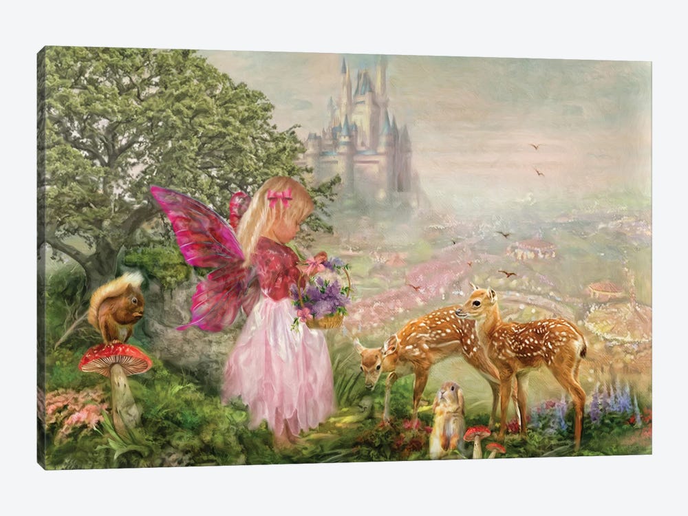 The Fairy Garden by Trudi Simmonds 1-piece Art Print
