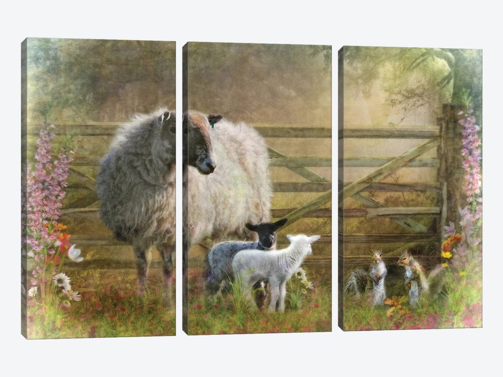 At The Gate by Trudi Simmonds 3-piece Canvas Art