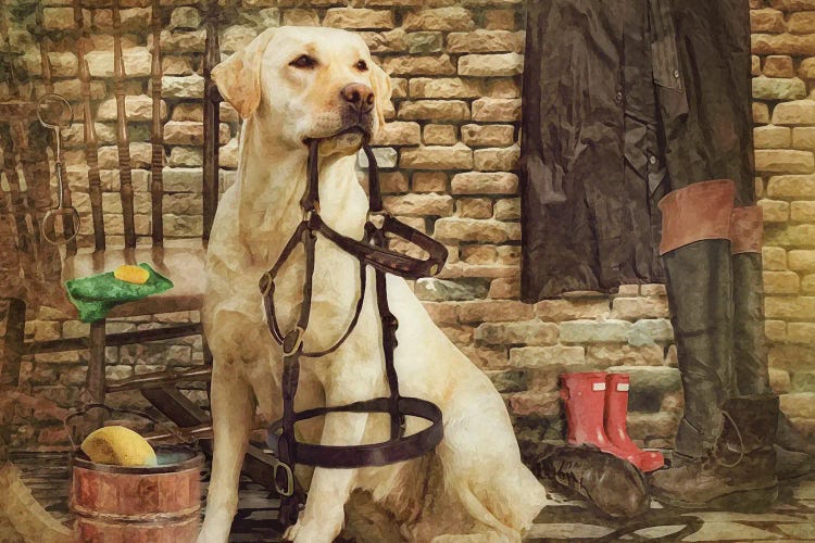 The Tack Room Helper by Trudi Simmonds wall art
