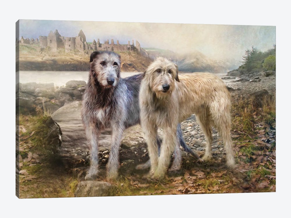 Irish Wolfhounds by Trudi Simmonds 1-piece Canvas Print