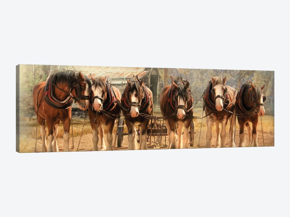 Six On The Hitch by Trudi Simmonds 1-piece Canvas Artwork