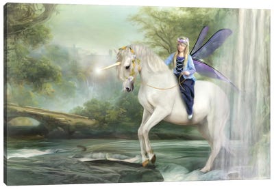 Unicorn Dreamer Canvas Art Print - Unicorn Art