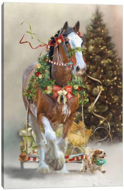 Holiday Gifts Canvas Art Print - Large Christmas Art