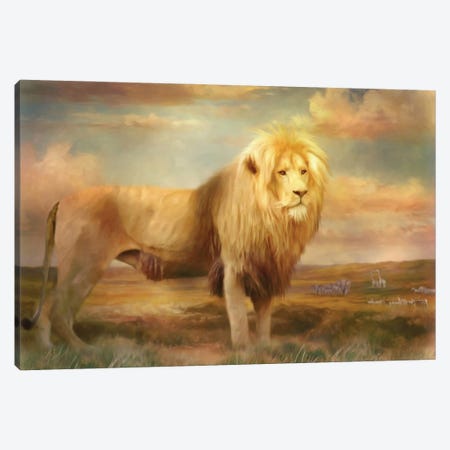 King Canvas Print #TRO173} by Trudi Simmonds Canvas Wall Art