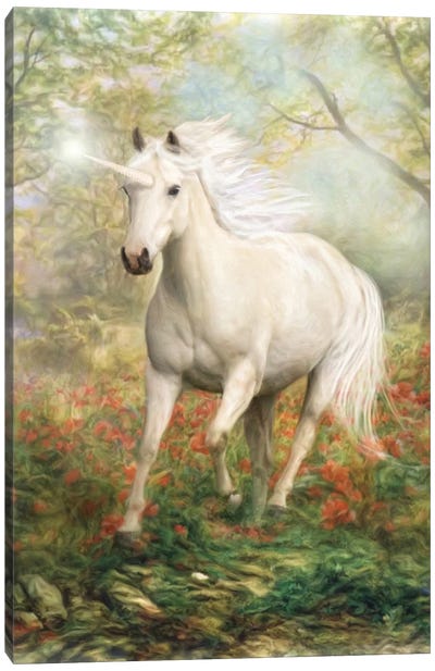 Always With You Canvas Art Print - Unicorn Art