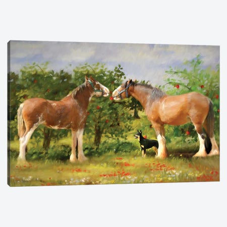 The Orchard Thieves Canvas Print #TRO177} by Trudi Simmonds Art Print
