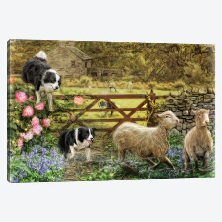 Collecting The Strays Canvas Print #TRO21} by Trudi Simmonds Canvas Artwork