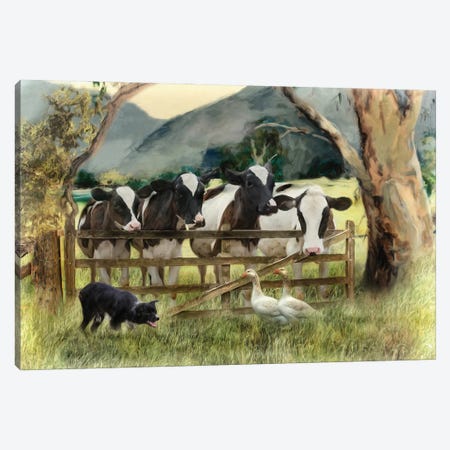 Country Characters Canvas Print #TRO22} by Trudi Simmonds Canvas Wall Art