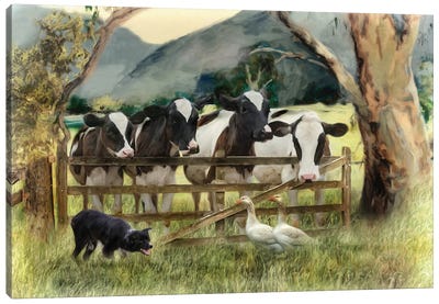 Country Characters Canvas Art Print - Trudi Simmonds