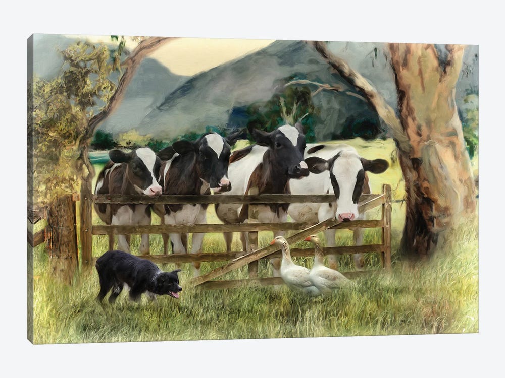 Country Characters by Trudi Simmonds 1-piece Canvas Wall Art
