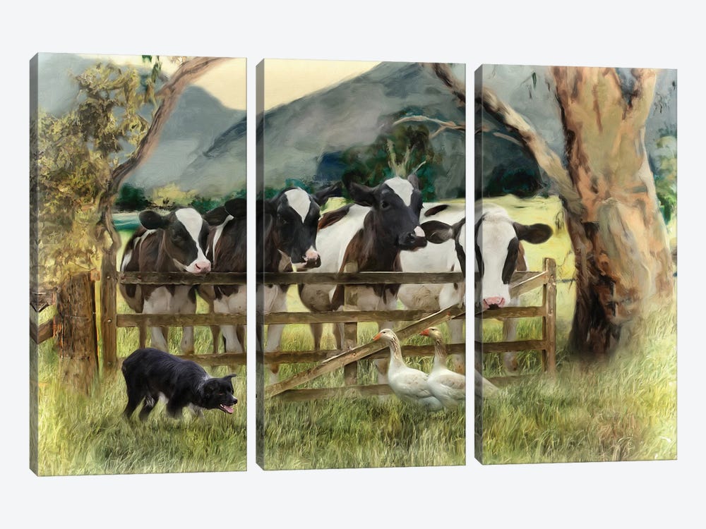 Country Characters by Trudi Simmonds 3-piece Canvas Art