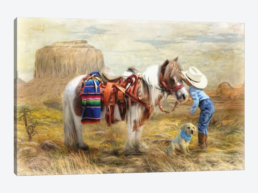 Cowboy Up by Trudi Simmonds 1-piece Canvas Print