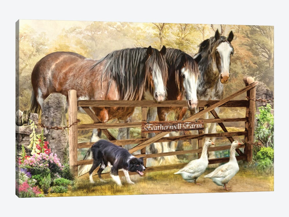 Featherwell Farm by Trudi Simmonds 1-piece Canvas Wall Art