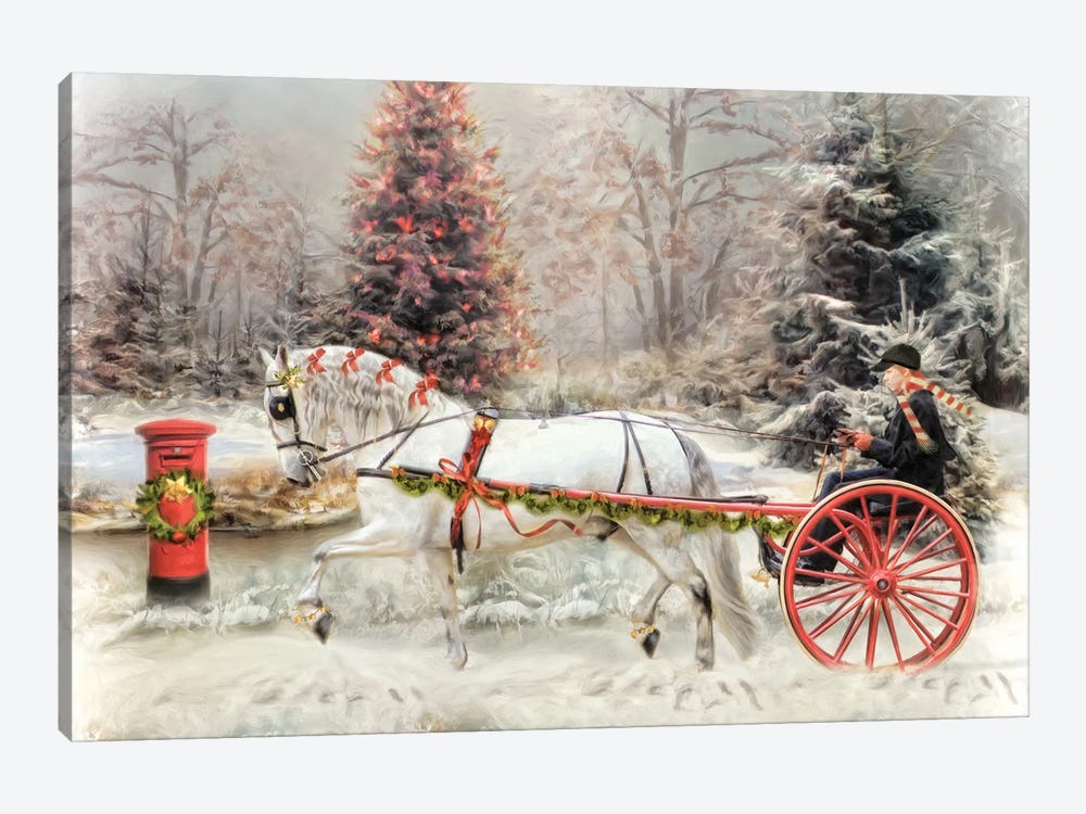On The Road To Christmas by Trudi Simmonds 1-piece Canvas Art