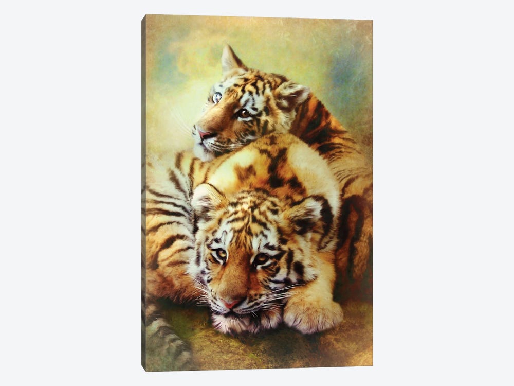 Little Tigers by Trudi Simmonds 1-piece Art Print