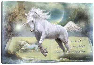 Pure Of Heart Canvas Art Print - Unicorn Art