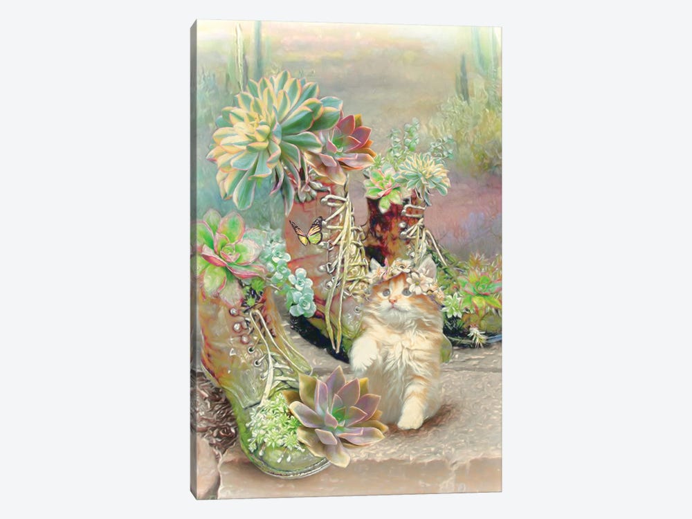 Succulent Love by Trudi Simmonds 1-piece Canvas Artwork