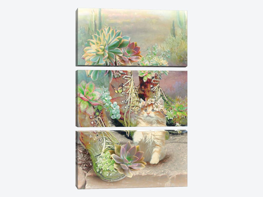 Succulent Love by Trudi Simmonds 3-piece Canvas Art