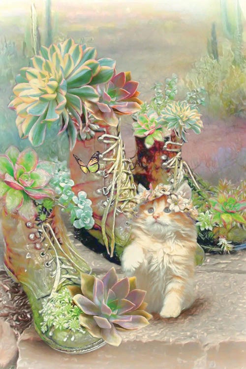 Succulent Love by Trudi Simmonds wall art