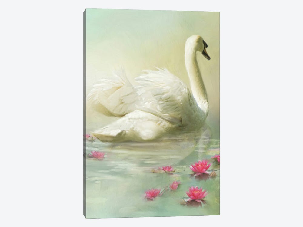 Swan Song by Trudi Simmonds 1-piece Canvas Wall Art
