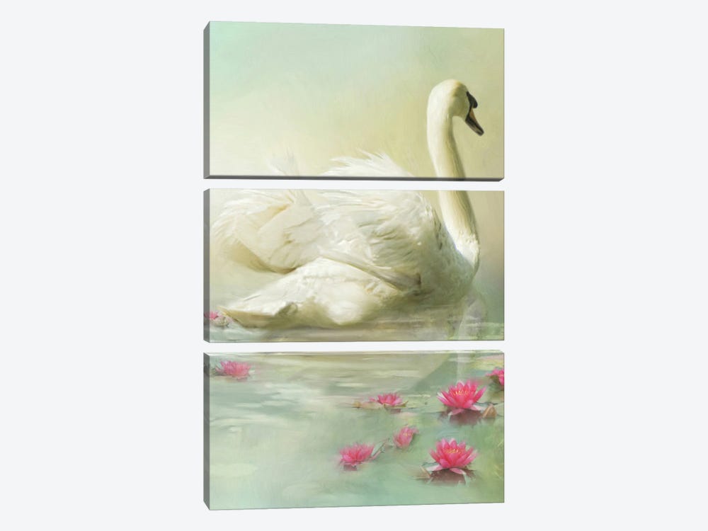 Swan Song by Trudi Simmonds 3-piece Canvas Art