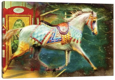 The Breakaway Canvas Art Print - Unicorn Art