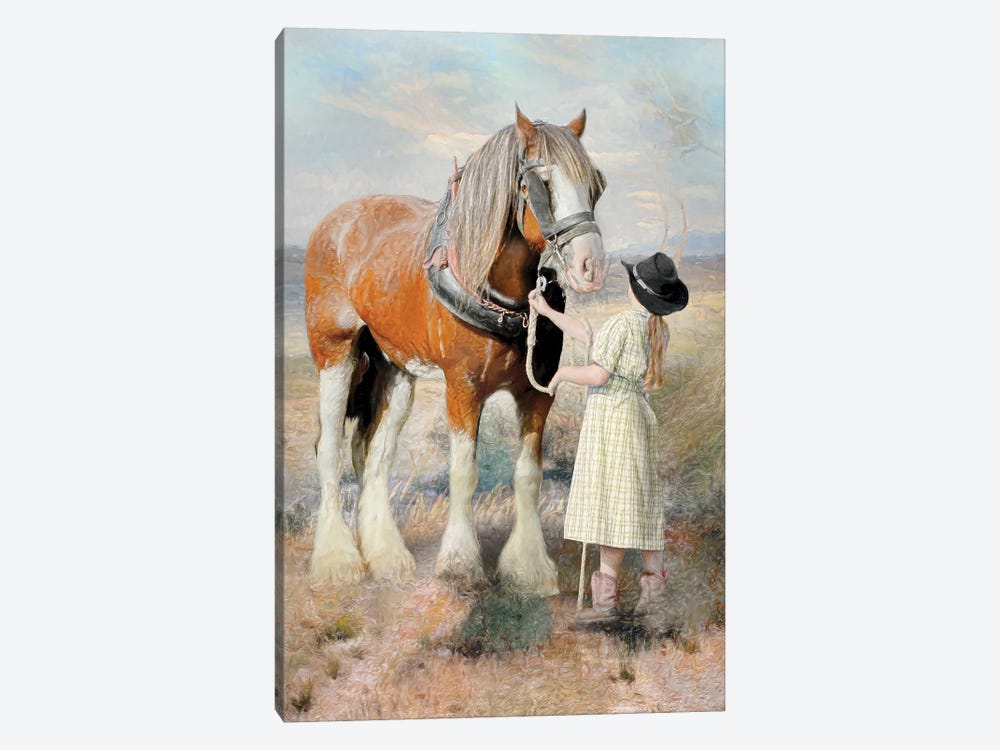 The Farmers Daughter by Trudi Simmonds 1-piece Canvas Print