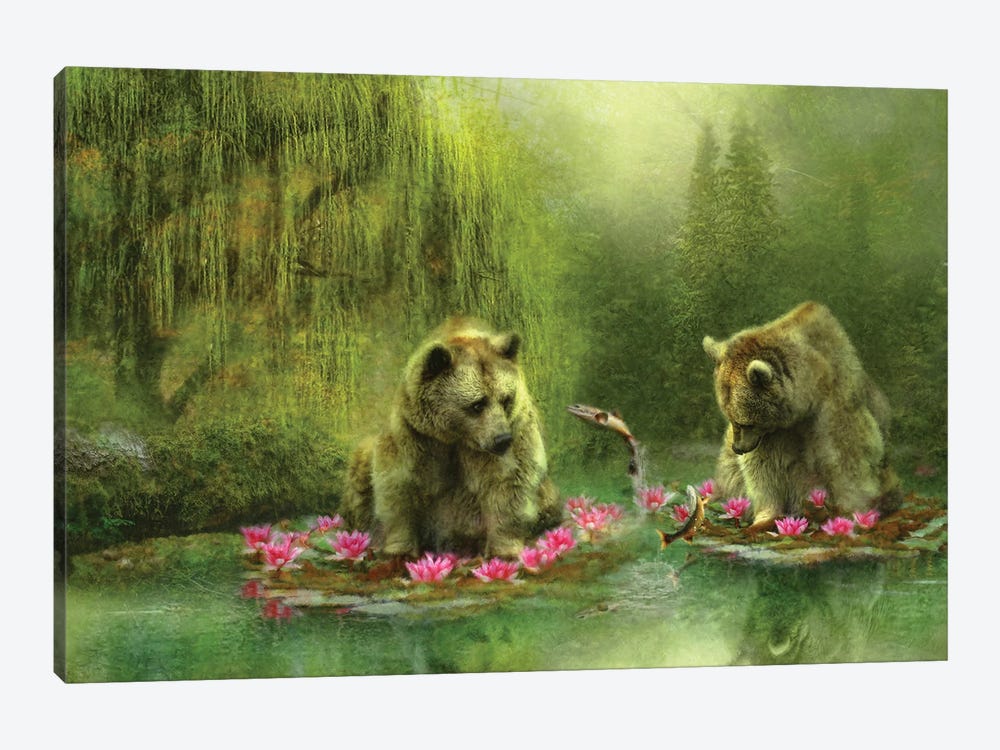 Bear Dreaming by Trudi Simmonds 1-piece Canvas Art Print