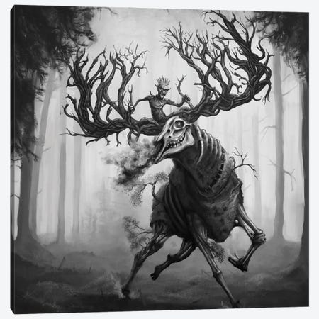 Goblin's Elk, Hiiden Hirvi Canvas Print #TRP15} by Tero Porthan Canvas Print