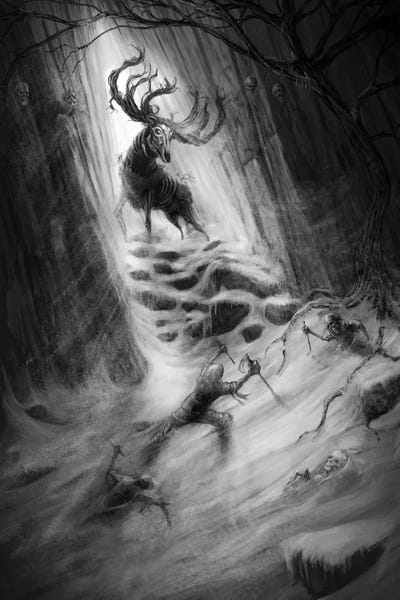 Tero Porthan: Goblin's Elk Escape by Tero Porthan