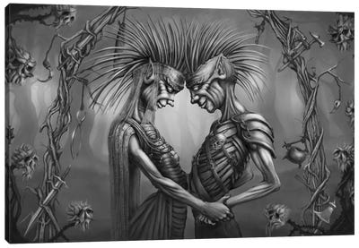 Goblin Wedding Canvas Art Print - Tero Porthan